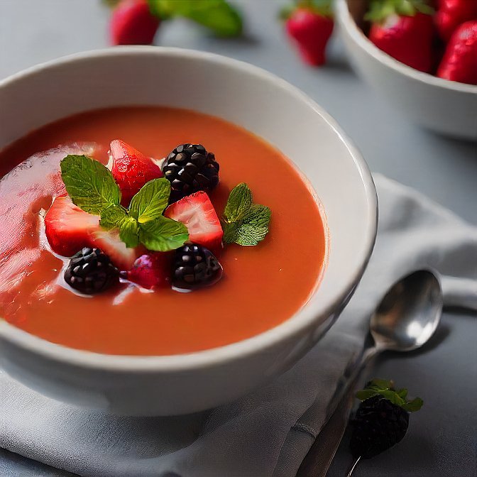 chilled fruit soup